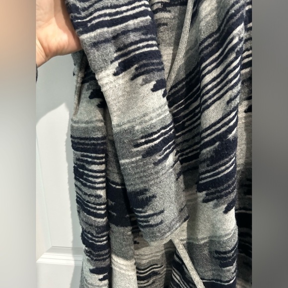 Lucky Brand Womens Aztec Drape Cardigan Sz L Textured Boho Southwestern Rancher - Picture 5 of 9